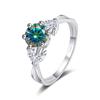 Bague Ringen Ювелирные изделия из стерлингового серебра S925, роскошное кольцо с бриллиантом 1 карат D-цвета, муассанит, женский цветок, растение, дизайн, размер 5-9, подарок
