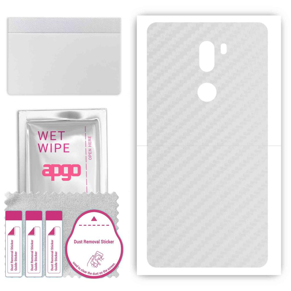 apgo Защитная наклейка-скин для задней панели, совместимая с Xiaomi Mi 5s Plus, Пленка-обертка, Фольга, Винил - Узор Прозрачный Карбон