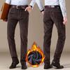 Мужские модные толстые вельветовые повседневные брюки Зимние осенние эластичные брюки Мужские брендовые повседневные брюки Tide