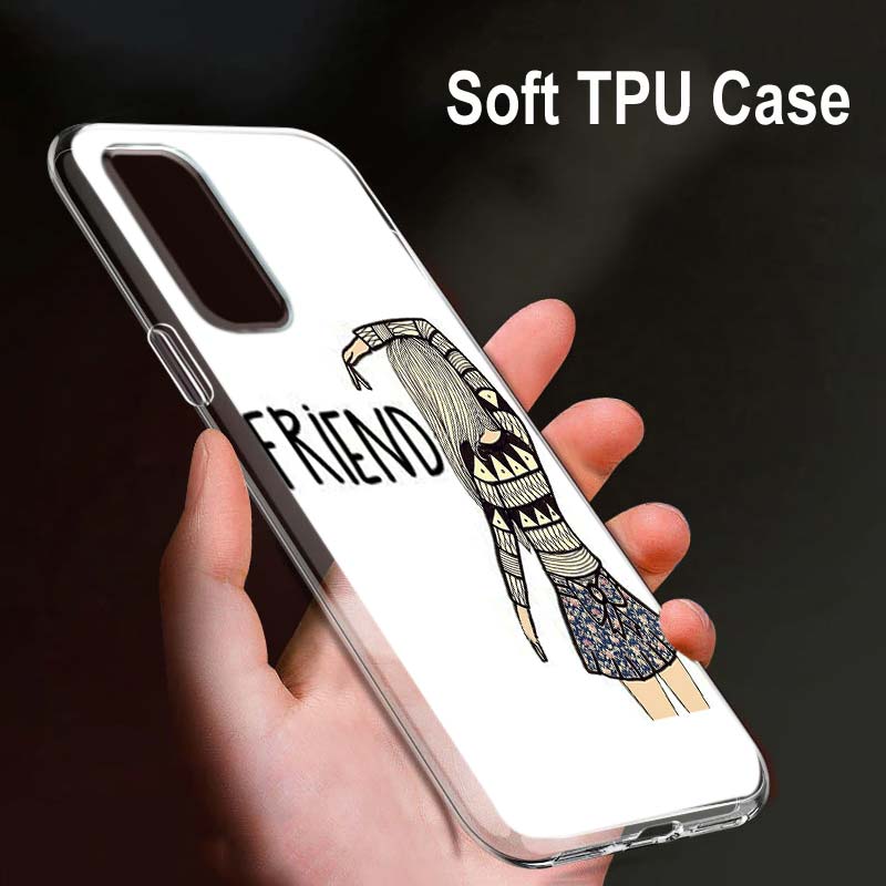Bff лучший друг для OPPO Reno7 SE 6 5 ZF 4G 5G Find X2 X3 Neo Lite Pro Plus прозрачный мягкий чехол для телефона Coque