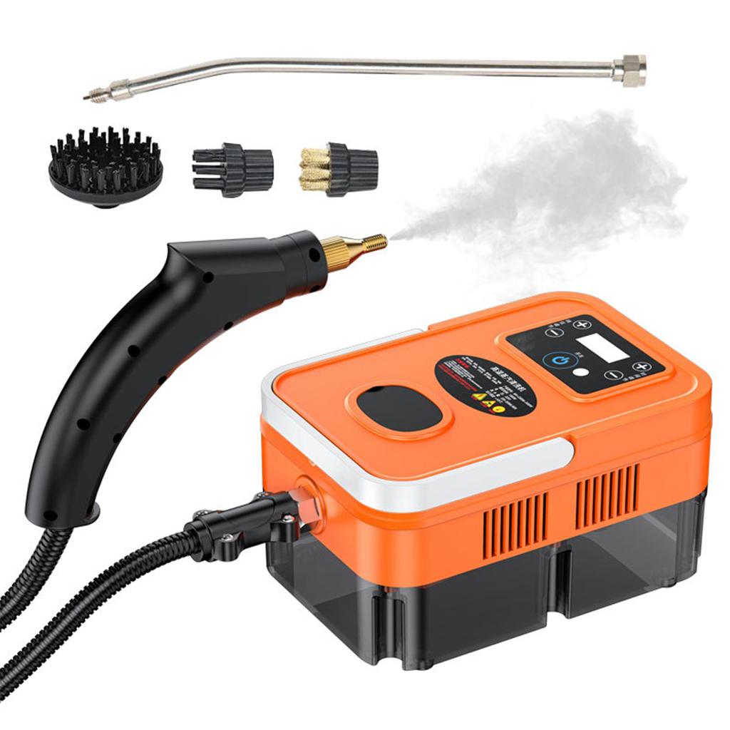 Handheld Multi-surface Steam Cleaner with 4pcs Accessories Touch Screen 6 Levels Adjustable 15s