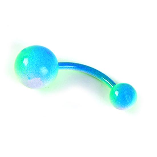 1/9 шт. женское цветное пальто с двойным шариком, штангой, пупком, кольцом в пупке