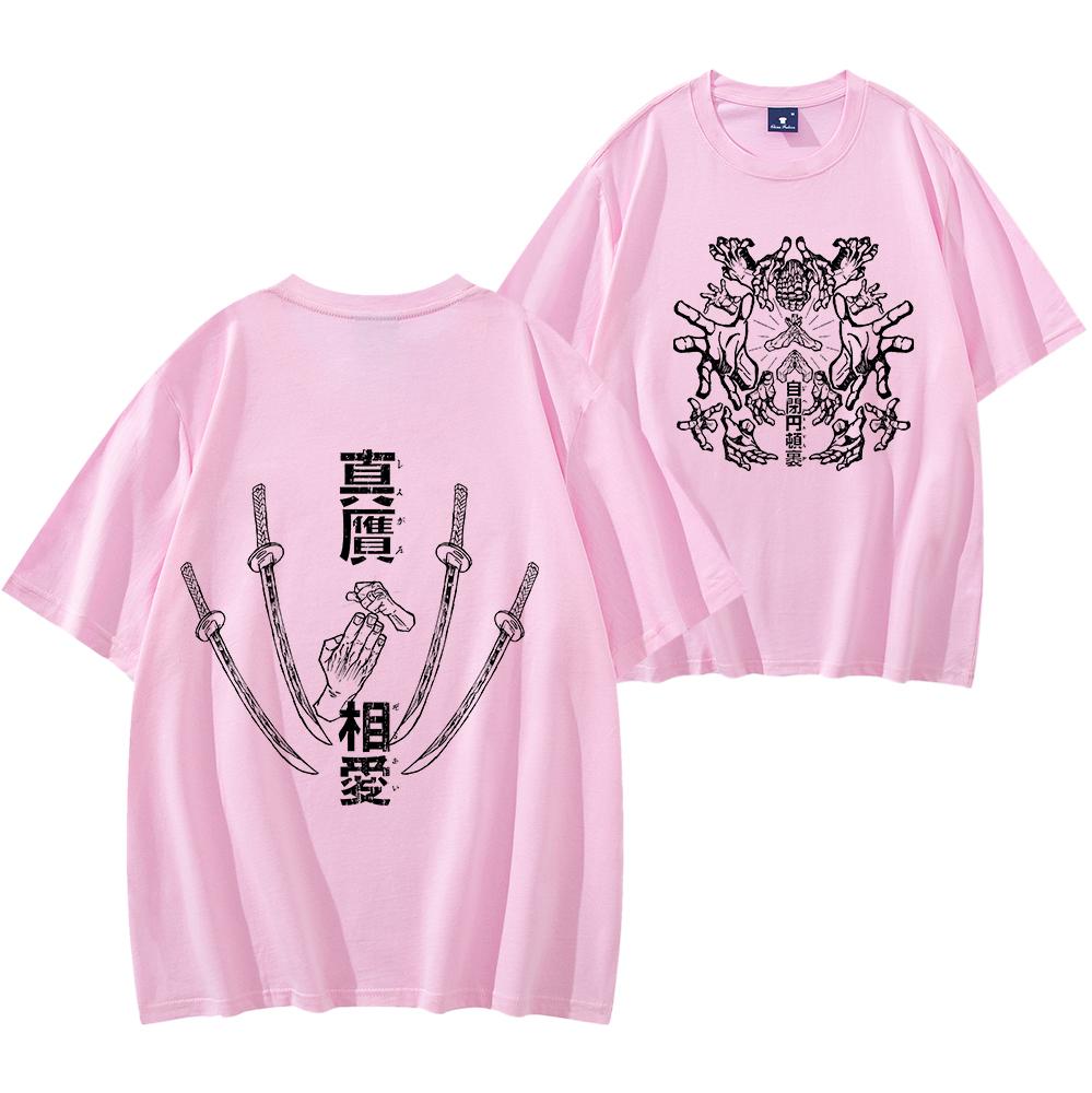 Футболка Anime Domain Expansion для мужчин и женщин, с коротким рукавом, в стиле стритвеар, хип-хоп, одежда в стиле Y2K, унисекс, аниме-футболка для мужчин, повседневная футболка.