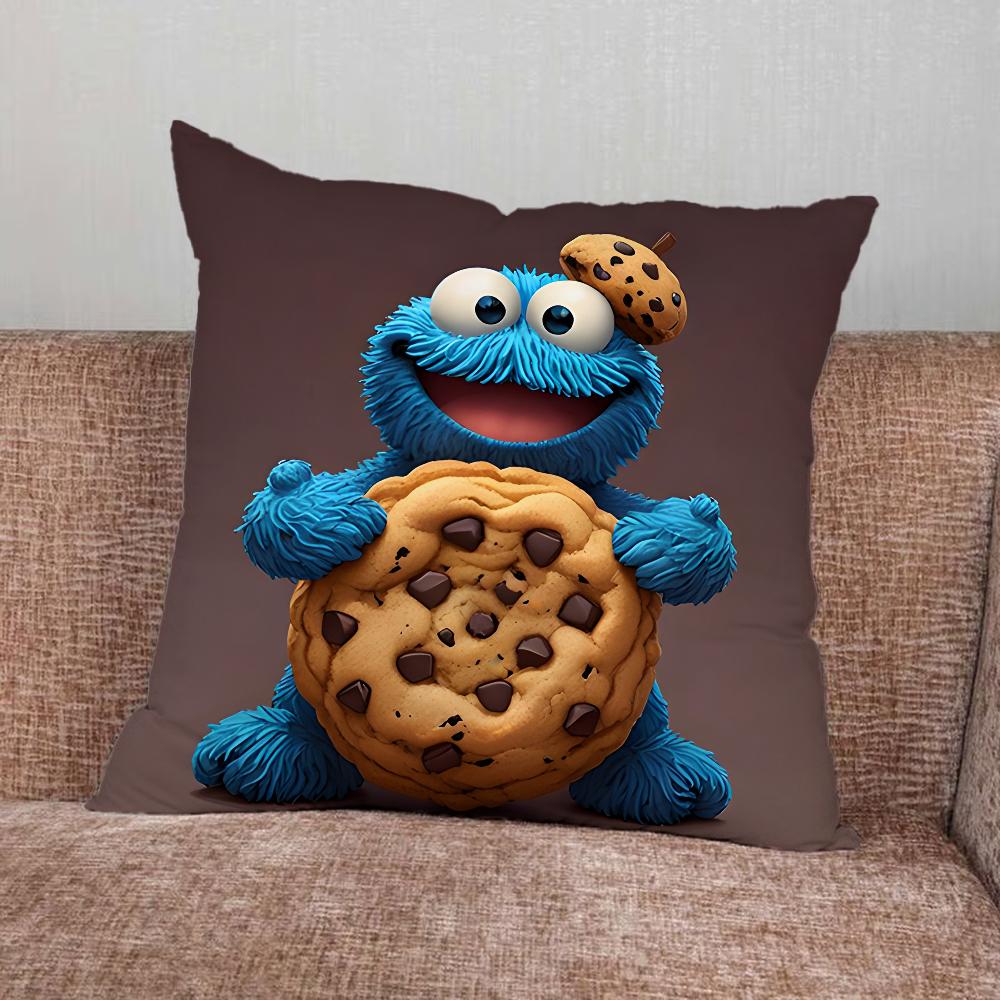 Забавная наволочка C-Cookie-M-Monster для дома, спальни, автомобиля, офиса, декора гостиной, чехол на подушку дивана, подходящий