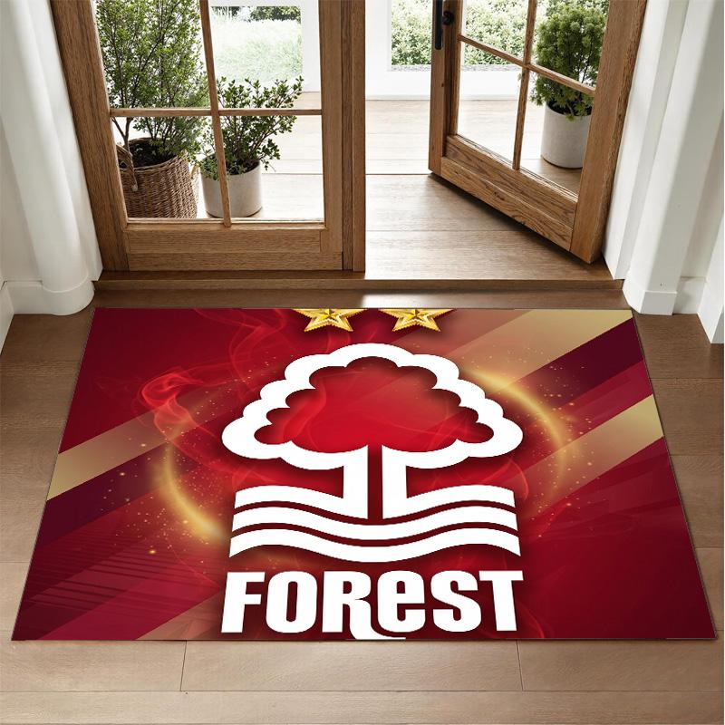 Nottingham Forest Design Crystal Velvet Rug Soft Decorative Mat for Bedroom Entrance