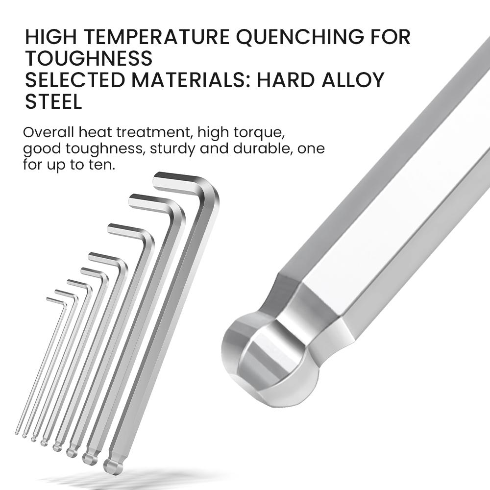 AIRAJ Allen Wrench Set Hex Wrench Multifunctional Short Arm Tool Universal Wrench Tool