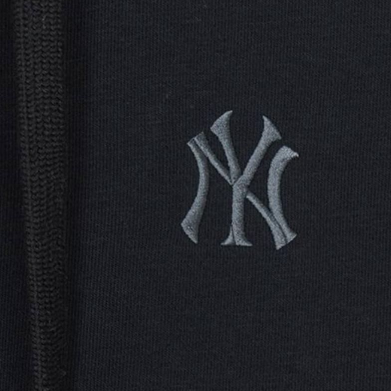 Свободная однотонная толстовка с капюшоном MLB с пониженной линией плеча, унисекс, 3ATRB0161-50BKS