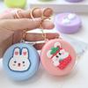 Kid Gift Cartoon Round Silicone Headset Bag Wallet Change Pouch Bag Coin Purse