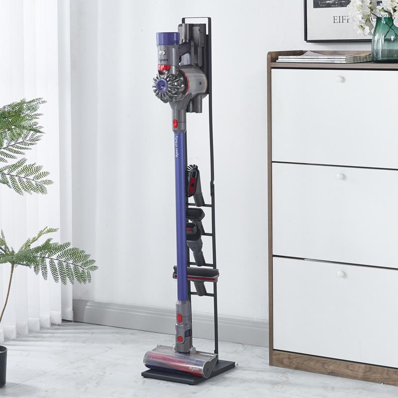 Cross-border Dyson Xiaomi chasing rice puppy beauty vacuum cleaner storage rack bracket rack non-perforated floor rack(black universal)