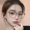 Женская сверхлегкая оправа для очков для близорукости, пигментированная оправа для очков для холодного чая, женское маленькое плоское зеркало с анти-синим светом для глаз, открывающее лицо