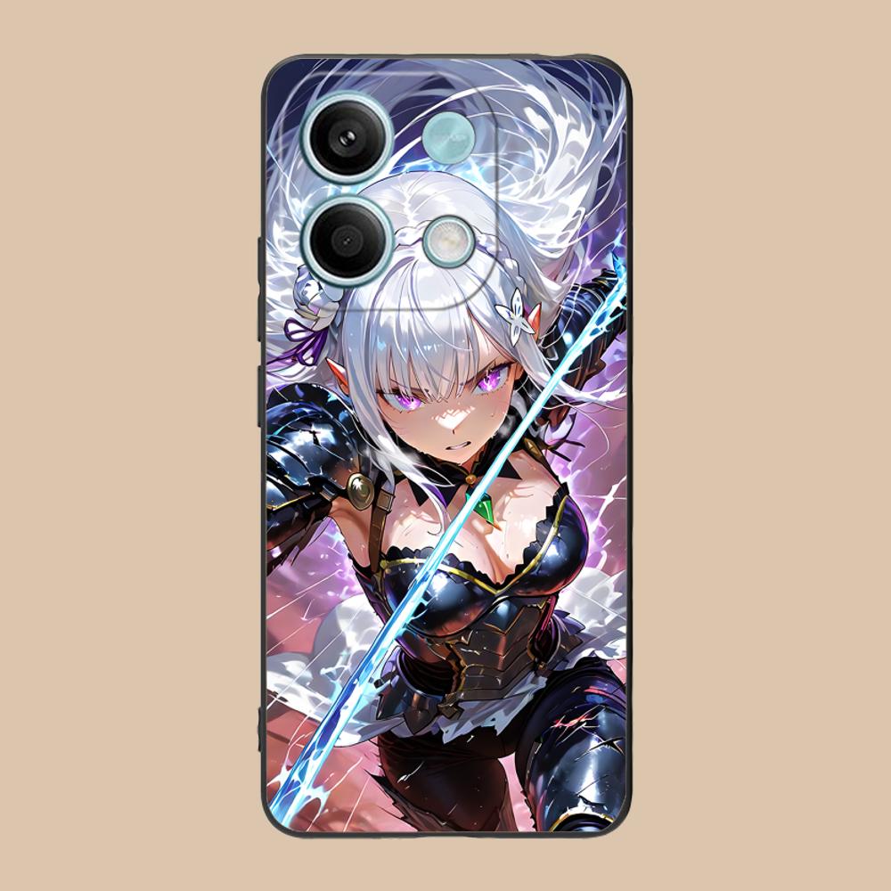 ReZero Emilia Waifu Mobile Phone Case for Xiaomi 15 14 13 12 Mi 11 T Ultra Lite Pro S X 5G Colorful Printing Cover Cover Pretty