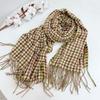 Plaid Keep Warm Scarf For Women Thick Cashmere-like Showl