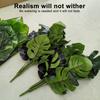 Artificial Green Plants 18 Fork UV Resistant Realistic Fake Monstera Greenery Wedding Party Indoor Outdoor Garden Faux Plants Decoration