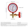 220PSI 500PSI Professional Air Conditioning Refrigerant Recharge Pressure Gauge Manometer High And Low Pressure Gauge Valve