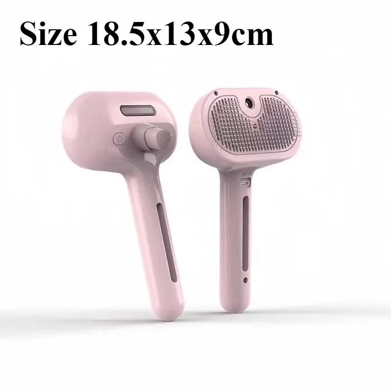 Pet Digital Spray Comb Cat Dog Hair Removal Comb USB Rechargeable De-fluffing Hair Removal Comb Pet Cleaning Tools