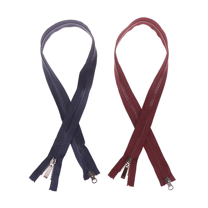 80Cm Resin Zipper 13Colors Double Sliders Open-End Zippers For Sewing Jacket Coat Zips Repair Kit Diy Bag Clothing Accessories