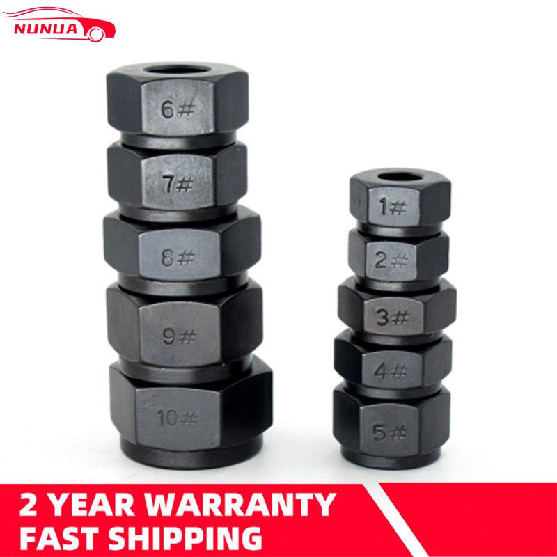 10Pcs/Set Damaged Bolts Nuts Black Nuts Screws Remover Extractor Removal Tools Set Threading Tool Kit Car Hub Multipurpose Screw