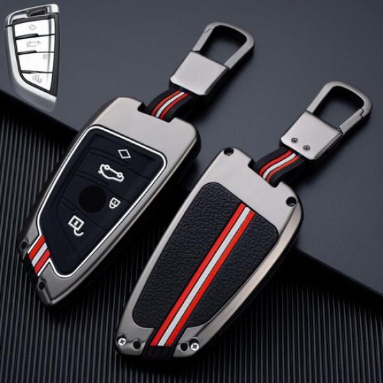 Alloy Silicone Car Key Case Cover For BMW X1 X2 X3 X4 X5  X6 X7 1 2 3 4 5 6