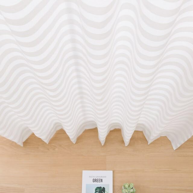 Nitori (NITORI) Deco Home Light-Reflecting, Heat-Blocking, and Privacy-Shielding Lace Curtains, 100cm Wide x 133cm Long, 2 Panels, DH67 5734692