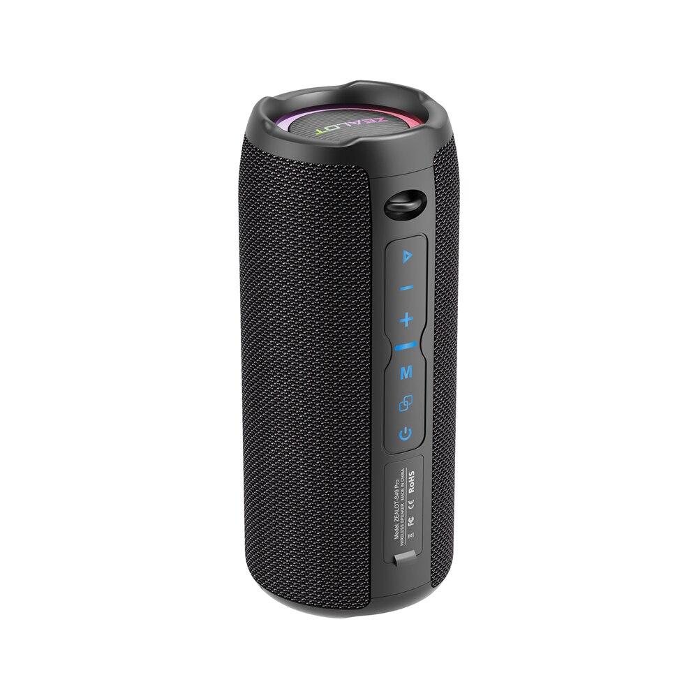 ZEALOT-S49PRO Портативная Bluetooth-колонка 20 Вт IPX6 Водонепроницаемая Мощный Звуковой Ящик Усиление Басов Двойное Сопряжение Истинная Беспроводная Колонка