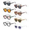 Hip-Hop Oval Sunglasses Simple Versatile Sun Glasses Trendy Punk Glasses  for Men and Women