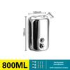 Stainless Steel Manual Soap Dispenser Refillable Hand Sanitizer Dispenser  Washroom