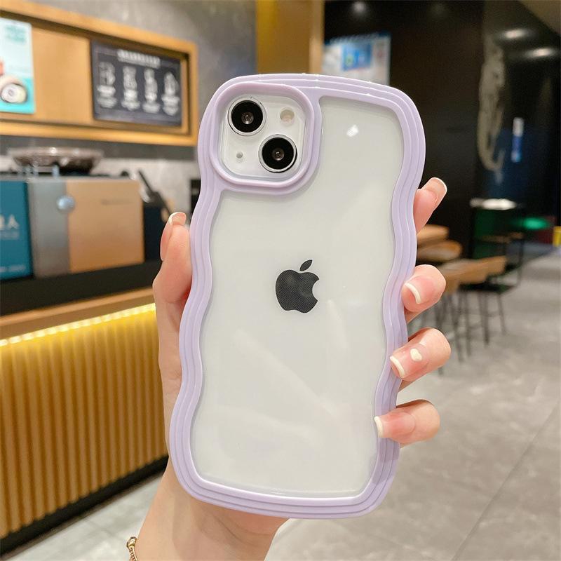 Креативный чехол Wave Edge Solid Color для iPhone 11/X до iPhone 16 Pro Max (Подходит для iPhone 13-15) - Дизайн «два в одном»
