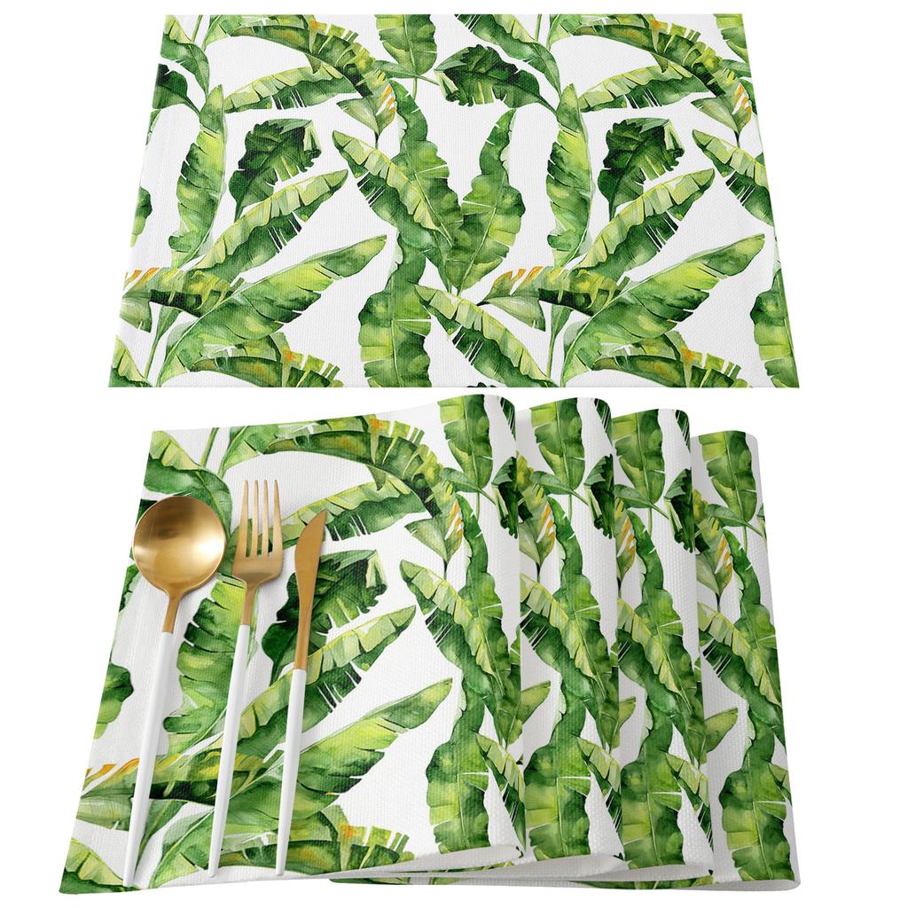 Банановые листья тропических растений водонепроницаемая скатерть свадебный декор дорожка для стола декор для кофе обеденный стол крышка