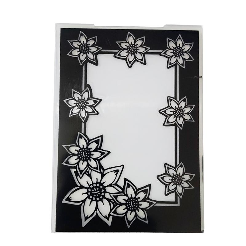 Цветочная рамка, пластиковые папки с тиснением, штампы, трафарет для DIY, скрапбукинг, альбом, шаблон карты, декор, художественное растение