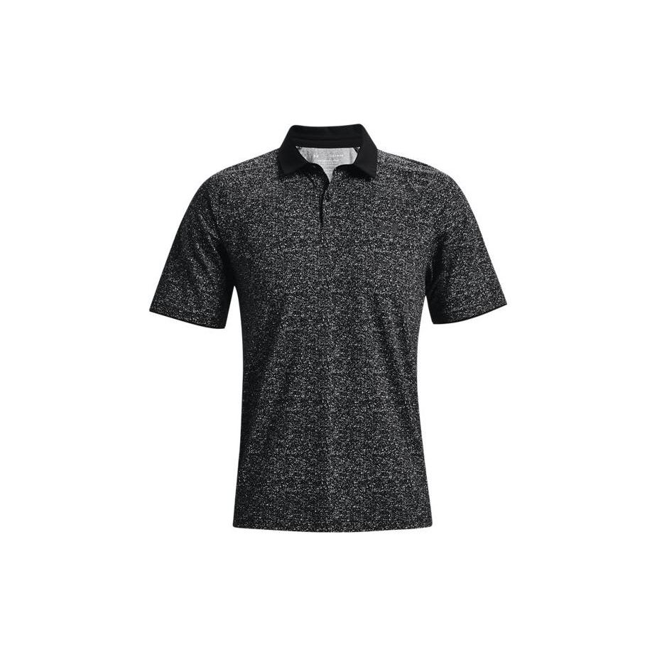 Under Armour Iso-Chill Printed Golf Polo Мужские топы Черный 1370090-002