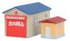 Rokuhan Z Gauge Garage and Shed Set S050-2 (Blue)