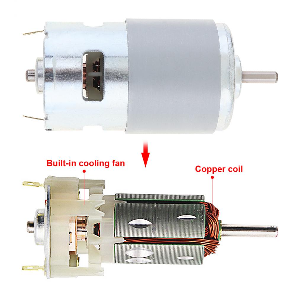 795 DC 12V 10000RPM двойной шарикоподшипник высокоскоростной двигатель для распылителя/насоса для мытья автомобиля
