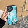 Милый H-Хацунэ Мику Чехол для Телефона Для IPhone 16 15 14 13 12 11 Pro Max Plus Кожаный Мягкий Чехол