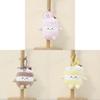 Cartoon Style Milk Tea Plush Doll With Keyring For Bag Decoration And Collectors