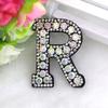 Rhinestone Iron On High Quality 1PC English Alphabet Shoes For Clothes Badge Bag A-Z Letters Applique 3D Popular Hot Sale Letters Patch Accessories