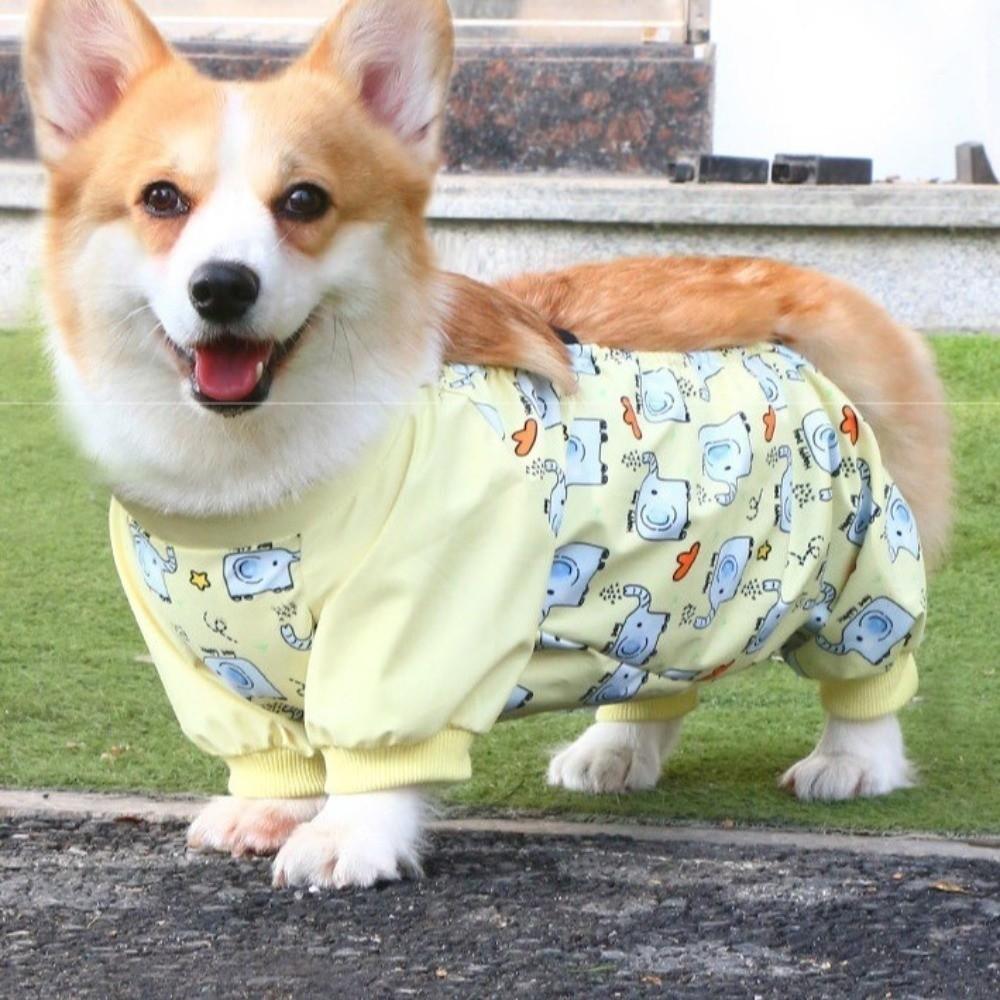 High-elasticity Dog Jumpsuit Anti-Slip Pet Strolling Pants Full Coverage Leg Covers Rainy Day