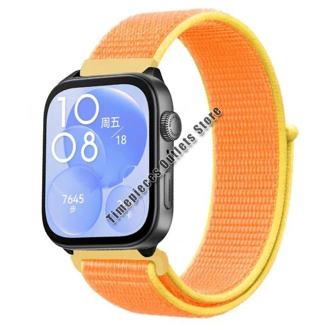 Нейлоновый ремешок-петля для Huawei Watch Fit 3 Sport, дышащий сменный браслет, браслет для Huawei Watch Fit 3, аксессуары для ремня
