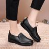 Spring Soft Soled Loafers Black Leather Shoes Anti-Slip Casual Shoes Women's Comfortable Work Shoes Flats Sneakers