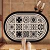 2pcs Diatom Mud Floor Mat Soft Cushion Thickened Absorbent Floor Mat Non-slip Absorbent Door Mat