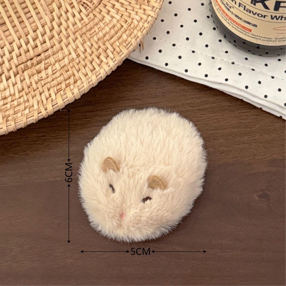 Cute Hamster Hair Clip Plush Material Animal Hairpin Kawaii Hair Barrettes For Girls