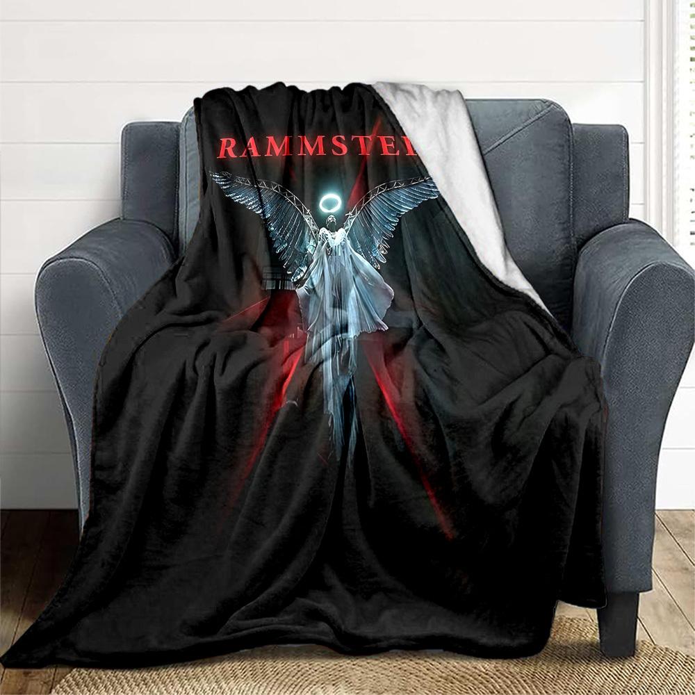 1 шт. Фланелевое одеяло Rammstein Angel, Мягкое, приятное для кожи, с цифровой печатью, Различные размеры в наличии для семьи, друзей, на день рождения