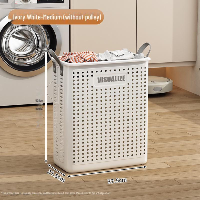 Большая складная корзина для грязного белья - бытовое хранение для ванной комнаты и балкона