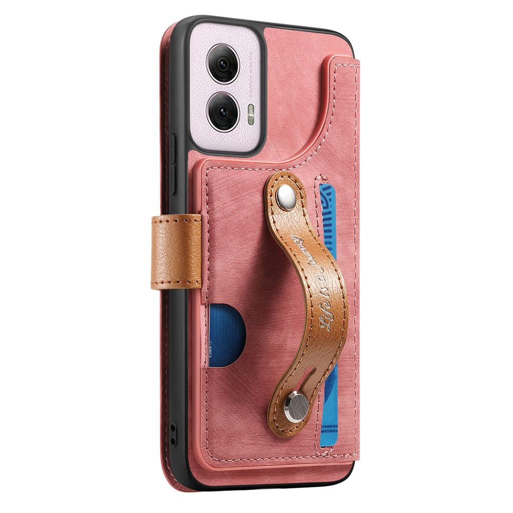 Ударопрочный чехол-кошелек для серии Motorola. G Stylus/G Play/G Power/Edge/G85/G45/G34/G35/G55...| Держатель для карт + Подставка + RFID-защита