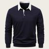 2024 Autumn Men's Long Sleeve Polo Sweatshirt - Trendy, High-Quality, Casual & Versatile