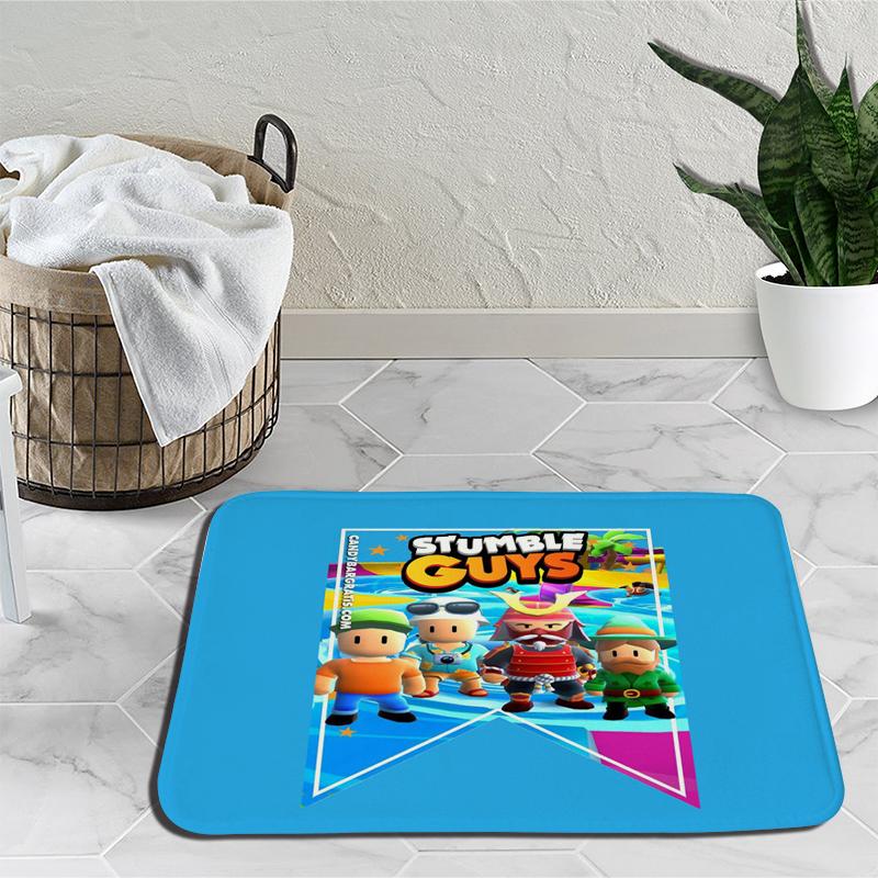 Ковер с героями мультфильмов Stumble Guys, ковер для игр, украшение для спальни, коврик для йоги, аниме, уличный ковер, нескользящий ковер, подарок на день рождения