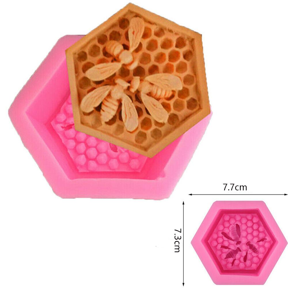 Ornament Desk Decoration Epoxy Resin Soap Mold Honeycomb Mold 3D Silicone Candle Mould Wax Model