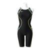ST Lala Half Suit Black X Size for Competitive Swimming Women's (Masters Back) N2MGA747, Lime, S,
