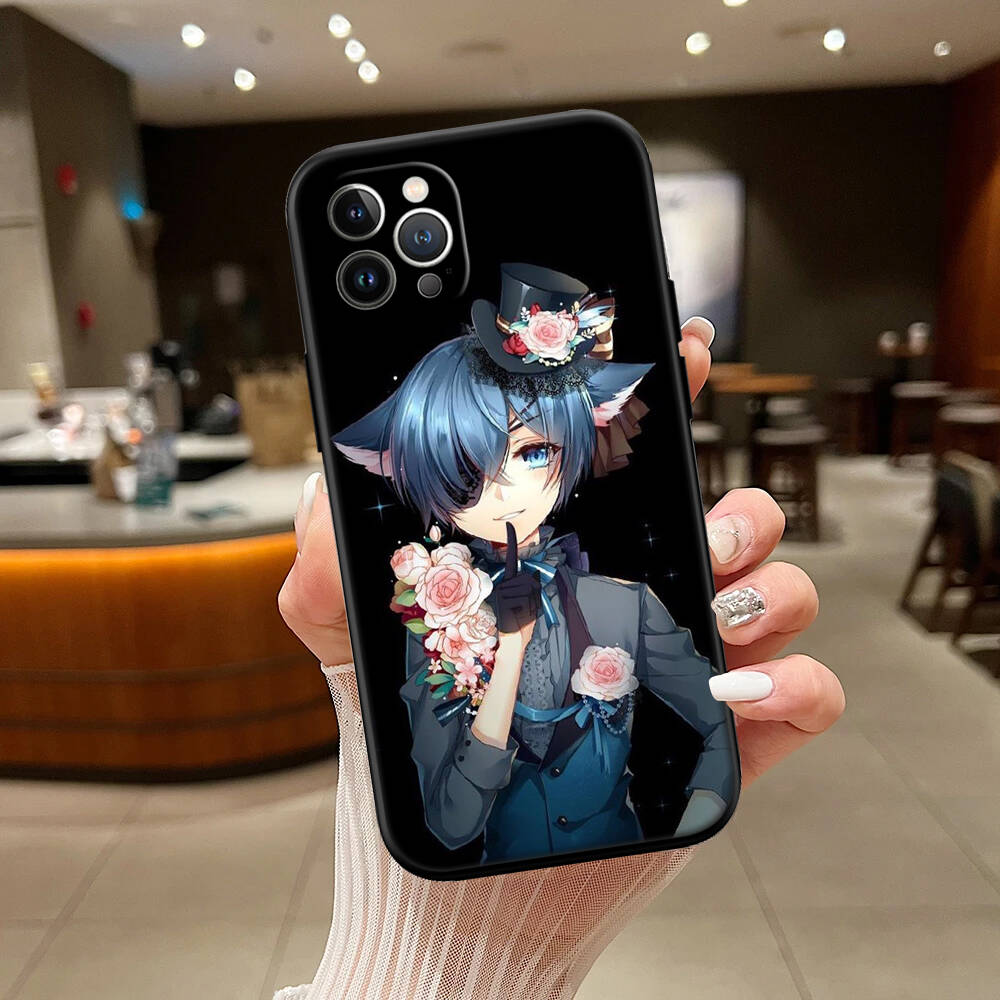 Black Butler Phone Case for Xiaomi Poco C40 C51 C50 C55 C65 C71 C75 C85 F8 F7 F6 F5 F3 F2 X7 X6 X4 X3 M7 M6 M5 M4 M3 M2 Pro