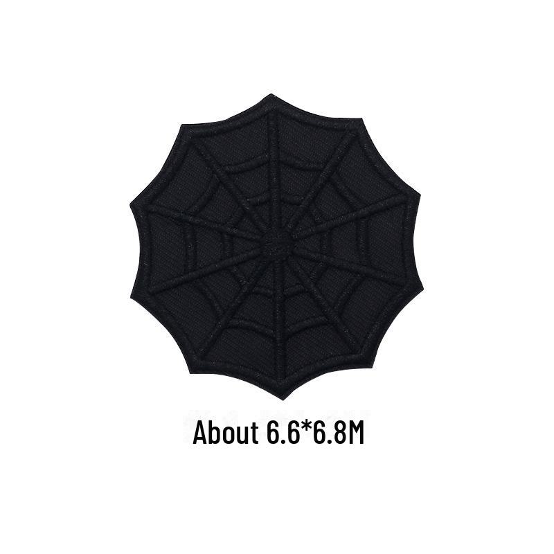 Черная самоклеящаяся вышитая нашивка для самостоятельного ремонта и украшения одежды