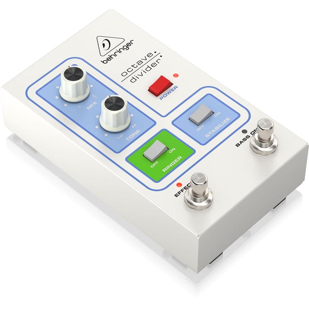 Behringer Classic Style Octave Pedal Recreates the Legendary Circuit Equipped with Various Functions Robust Housing OCTAVE DIVIDER WHITE 70's